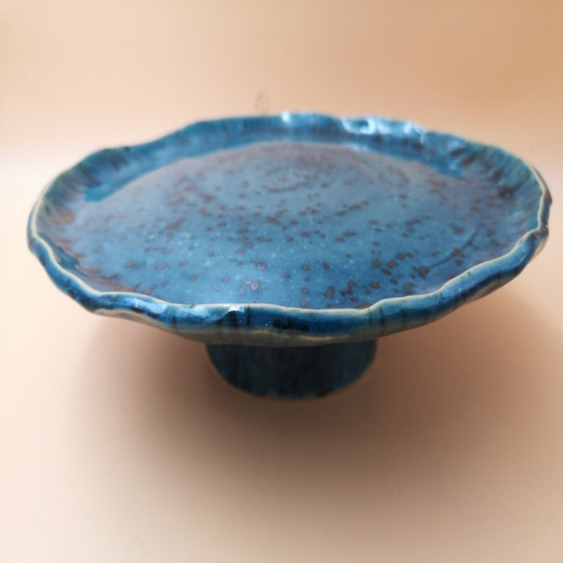 Turquoise Night Sky Cake Stand - That Ikigai Project