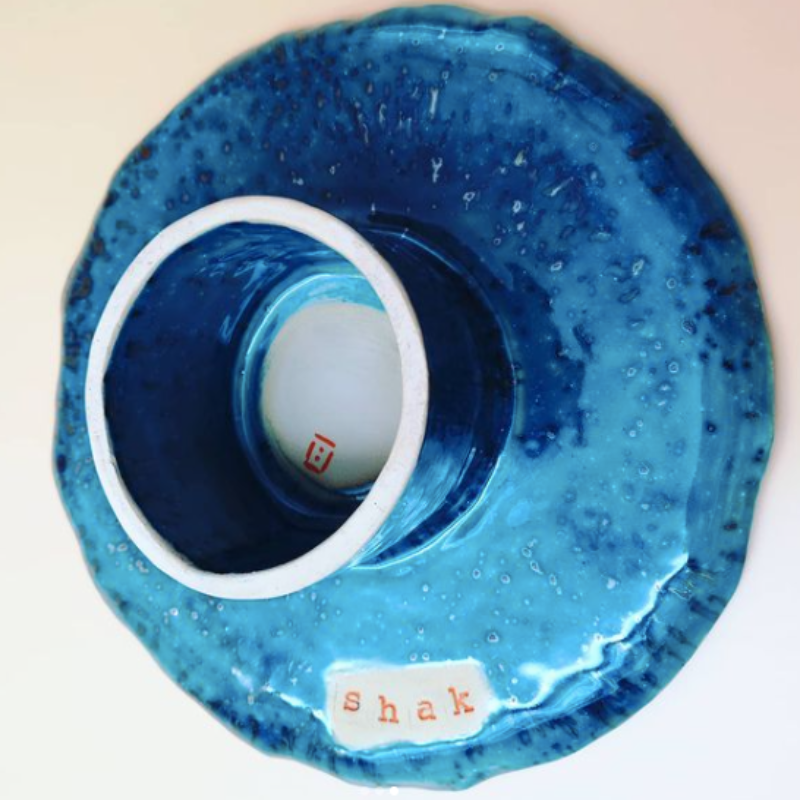 Turquoise Night Sky Cake Stand - That Ikigai Project